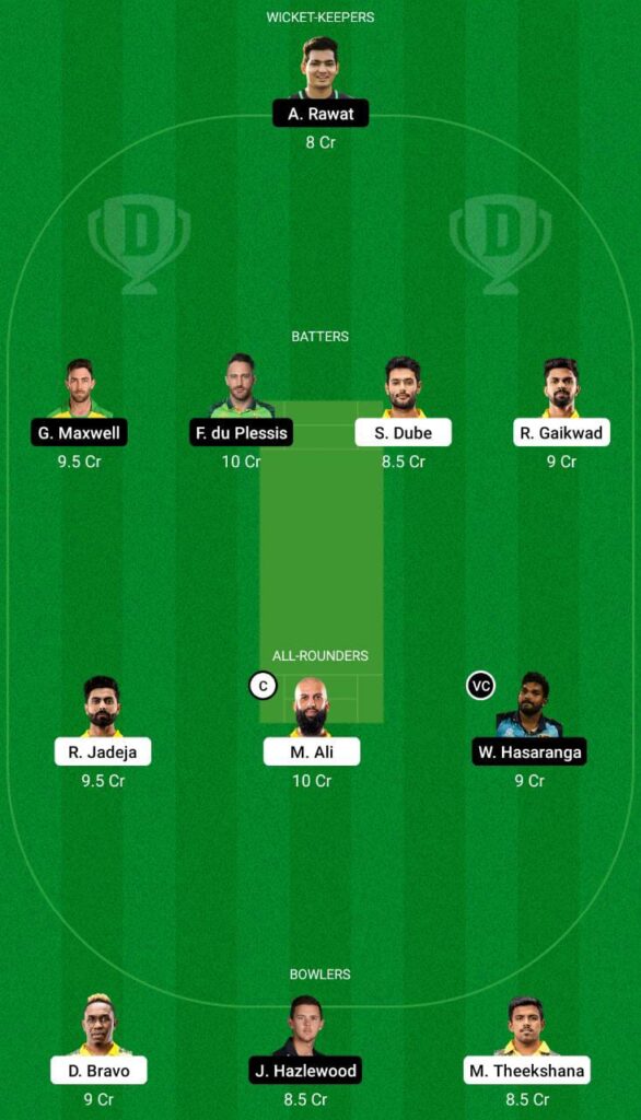 CSK vs RCB Dream11