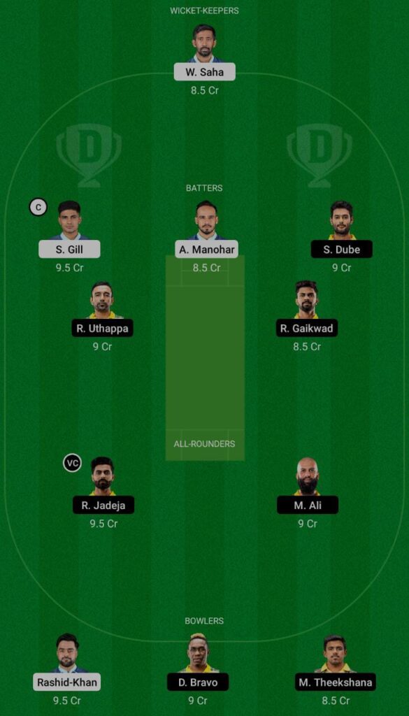 GT vs CSK Dream11