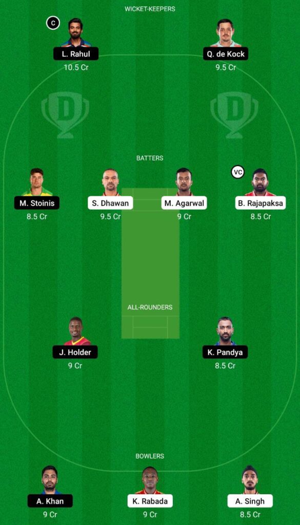 PBKS vs LSG Dream11