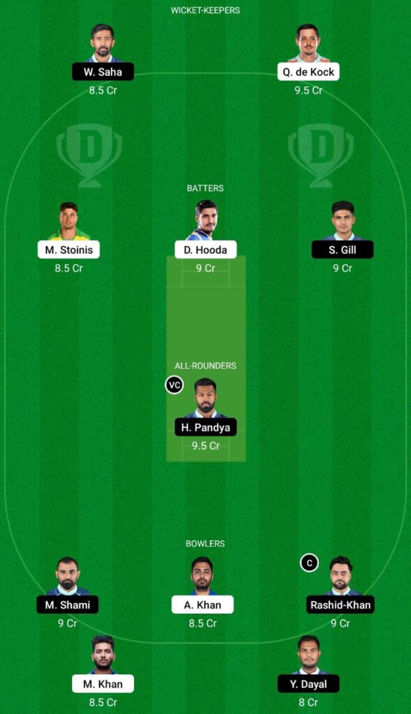 LSG vs GT Dream11