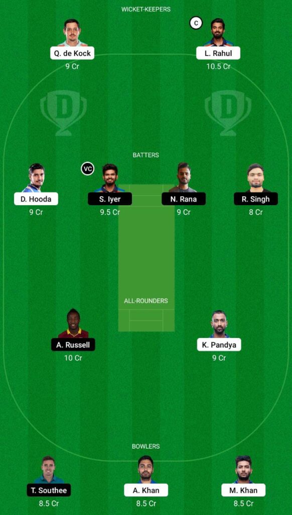 LSG vs KKR Dream11