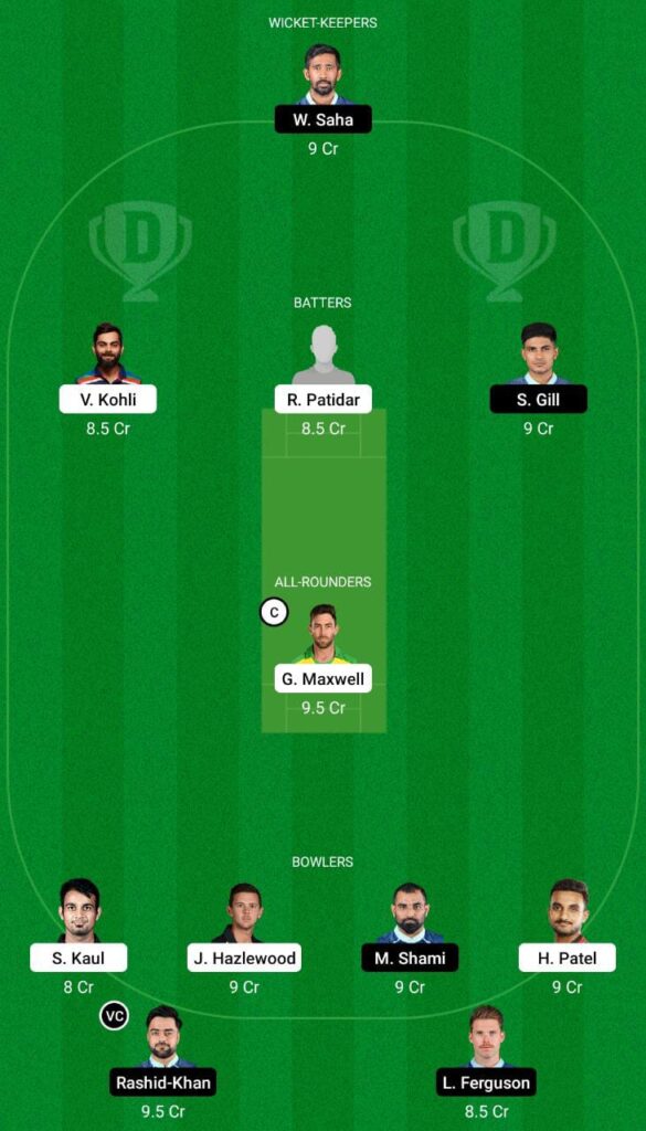 RCB vs GT Dream11