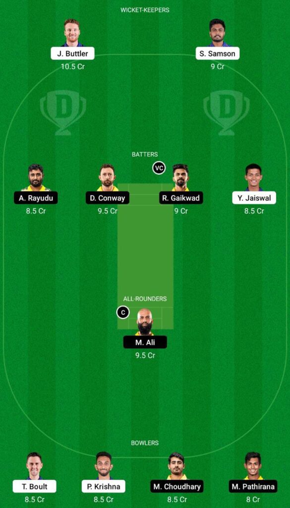 RR vs CSK Dream11